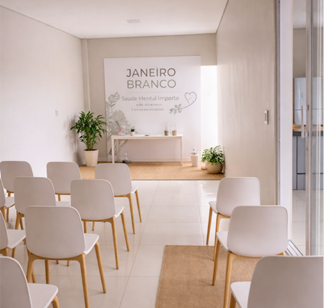 Um layout que convida à escuta, ao diálogo e ao cuidado.